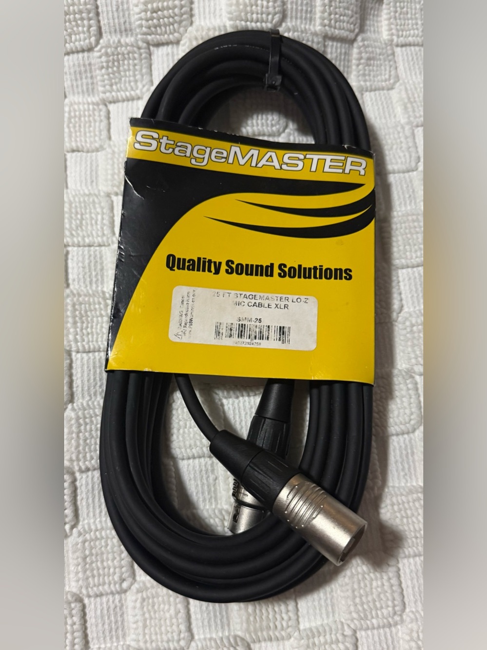 StageMASTER XLR 10 ft. Microphone Cable - Professional Audio - Black